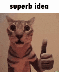 Superb Idea Cat GIF
