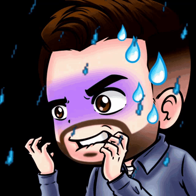 Sweaty Stressed GIF