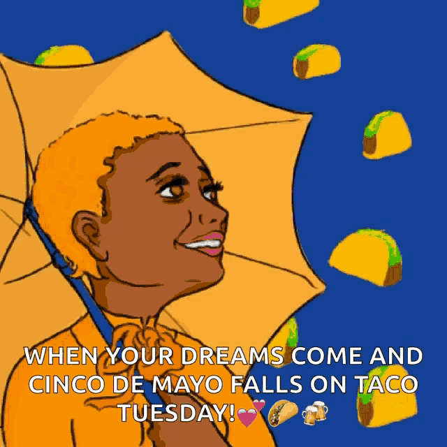 Taco Day Umbrella GIF