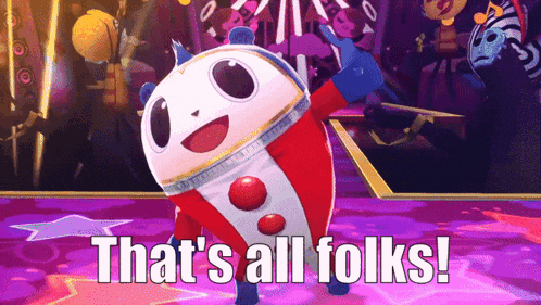 Teddie That'S All Folks GIF