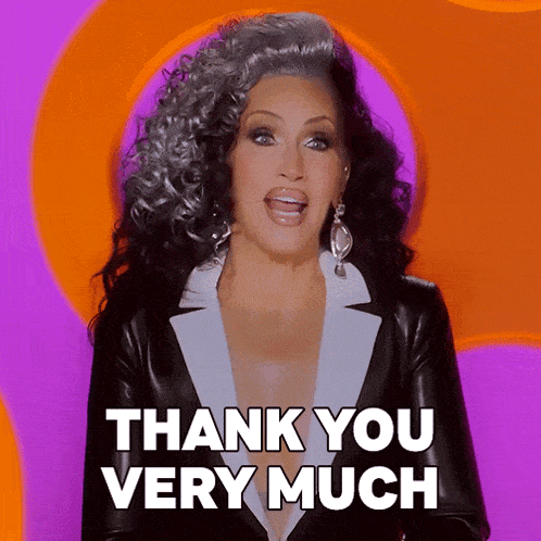 Thank You Very Much Michelle Visage GIF