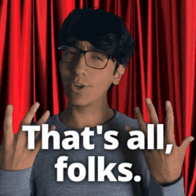 Thats All Folks End GIF