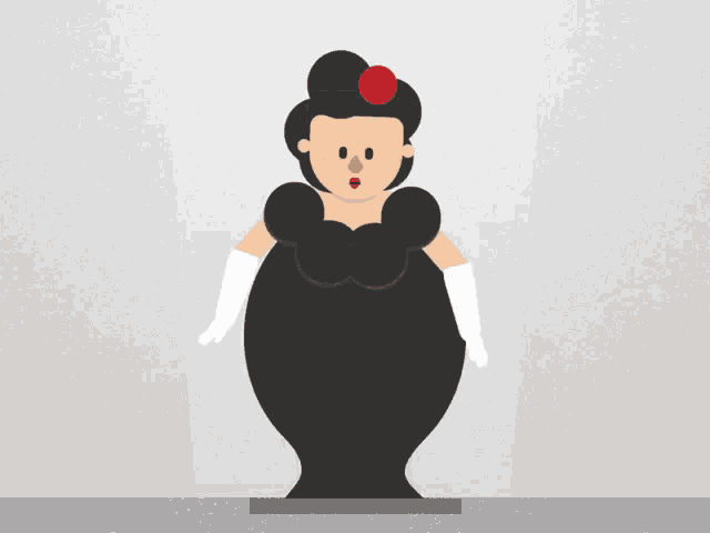 The Cartoon Lady Sings GIF