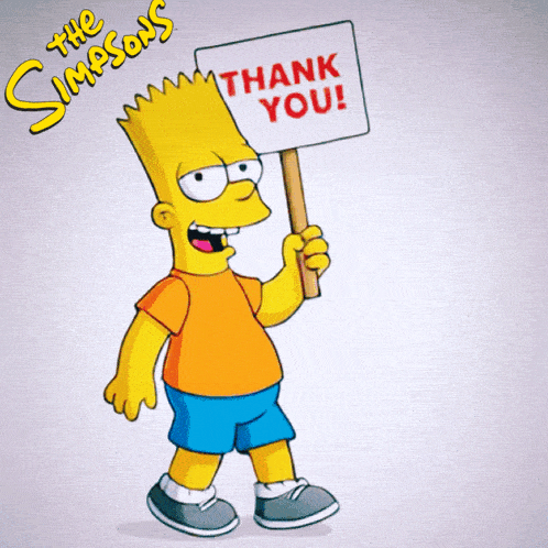 The Simpsons Thank You GIF