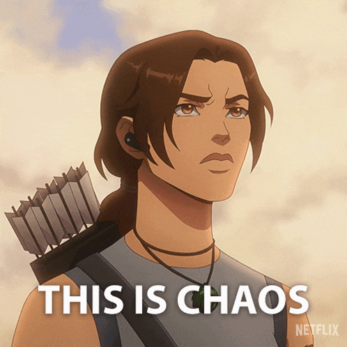 This Is Chaos Lara Croft GIF