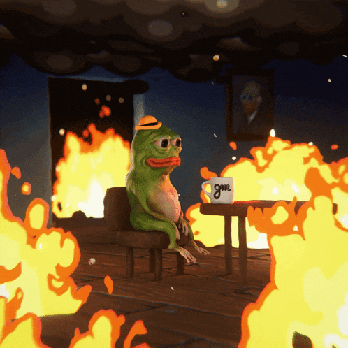 This Is Fine Dog GIF