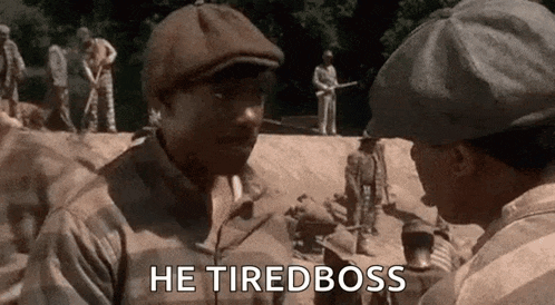 Tired Boss GIF