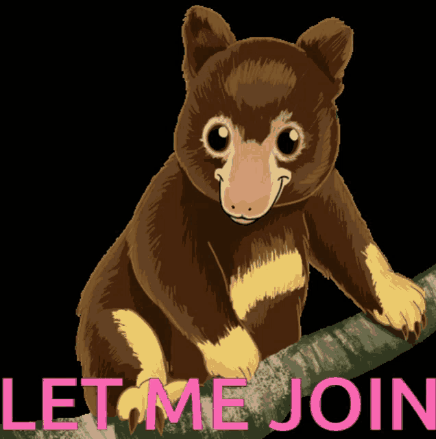 Tree Kangaroo Let Me Join GIF