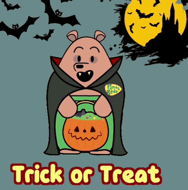 Trick Or Treat Scary Vampire GIF