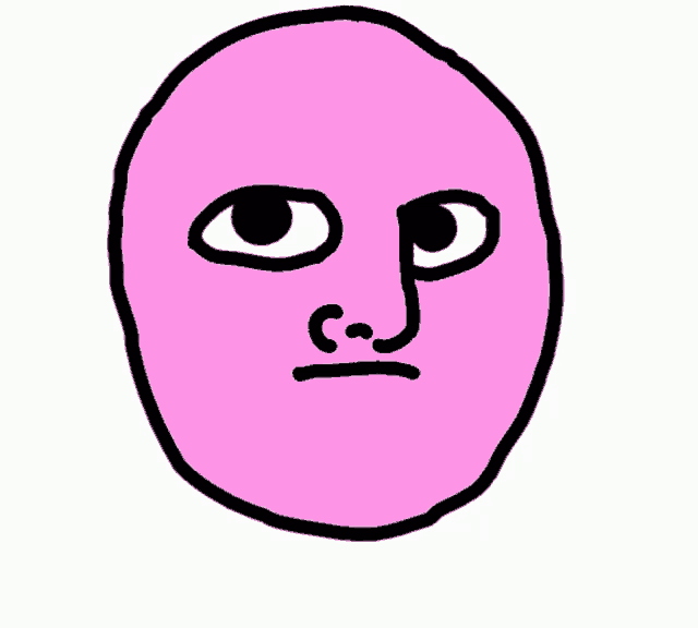 Troll Face Pink GIF