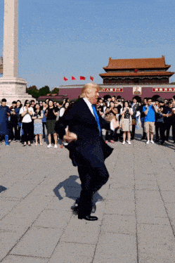 Trump Dance Trump In China GIF