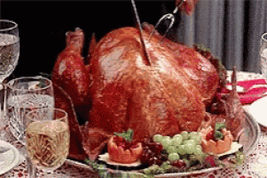 Turkey Christmas Dinner GIF