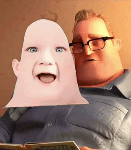 Uncanny Baby Mr Incredible Meme GIF