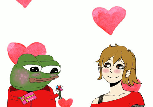 Valentine's Day Pepe GIF
