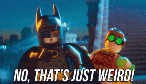 Weird Lego Batman GIF