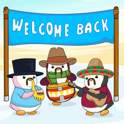 Welcome Penguin GIF