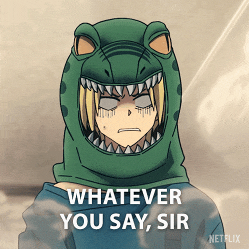 Whatever You Say Sir Shin Asakura GIF