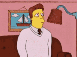When You Laugh But Have To Think The Simpsons GIF