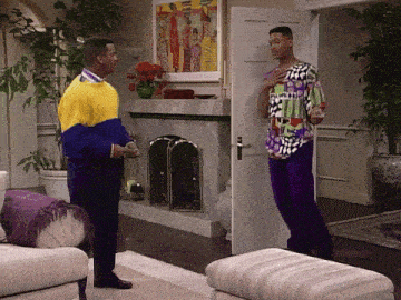 Will Smith Faint Fresh Prince GIF