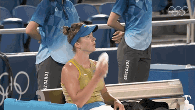 Wiping Off My Sweat Elina Svitolina GIF