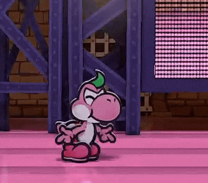 Yoshi Kid Paper Mario GIF