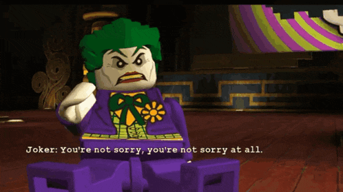 You'Re Not Sorry Joker GIF