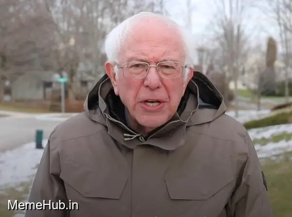 Bernie Sanders Once Again Asking Meme Template