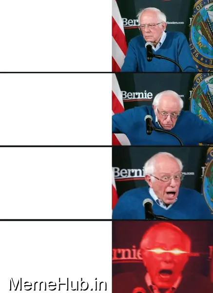 Bernie Sanders Reaction Meme Template