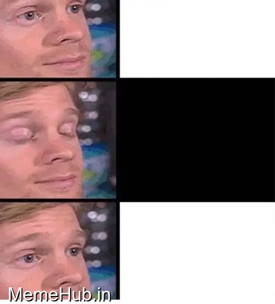 Blinking Guy Vertical Blank Meme Template