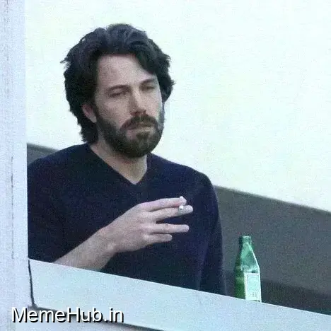 Depressed Balcony Dude Meme Template