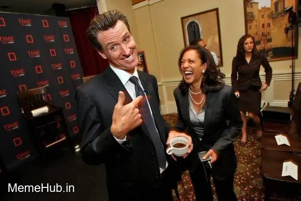 Gavin Newsom Kamala Harris Template