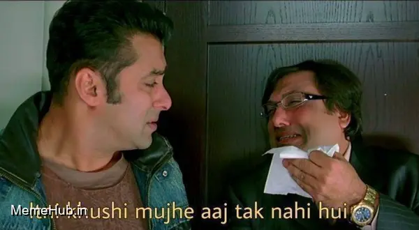 Itni Khushi Mujhe Aajtak Nahi Hui Meme Template