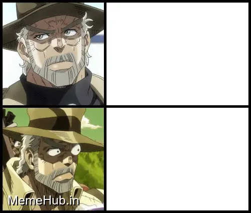 Joseph Joestar The Drake Meme Template