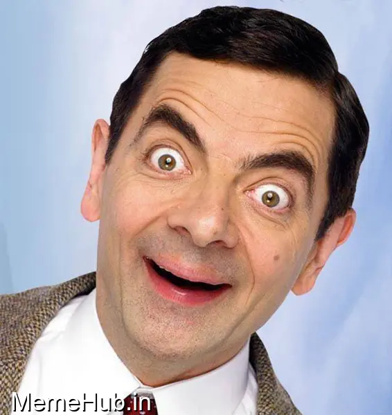 Mr Bean Excited Meme Template