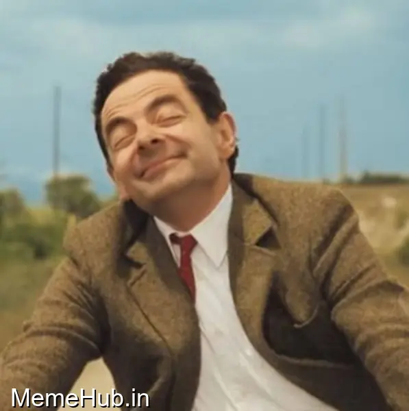 Mr Bean Happy Face Meme Template