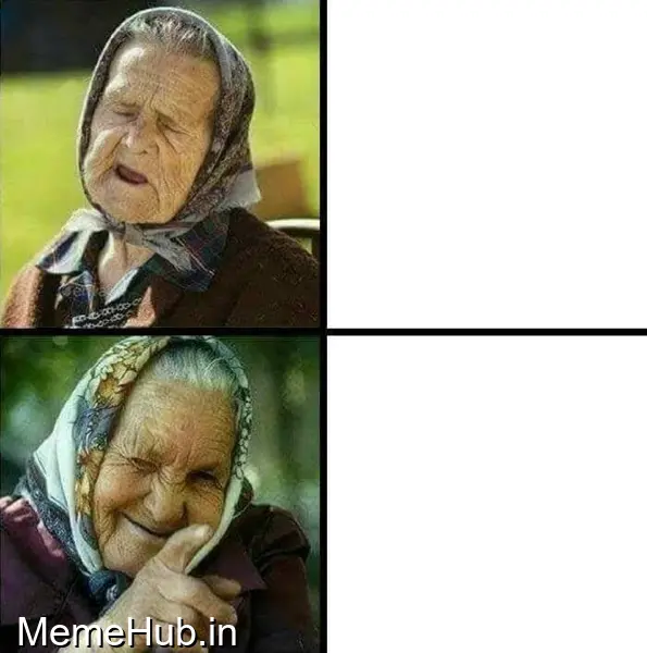 Old Women Drake Meme Template