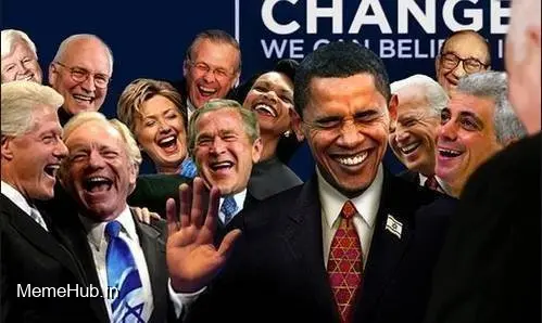 Politicians Laughing Template