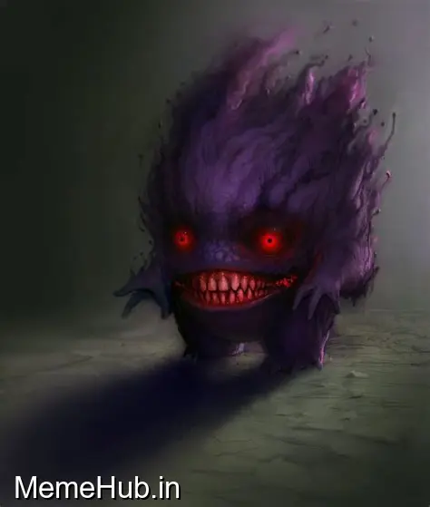 Realistic Gengar Meme Template