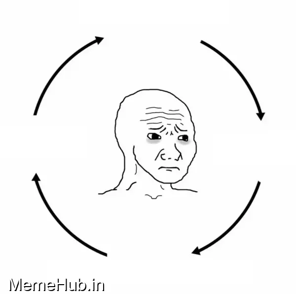 Sad Wojak Cycle Meme Template