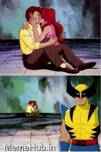 Sad Wolverine Left Out Of Party Meme Template