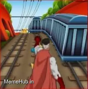 Subway Surfers Meme Template