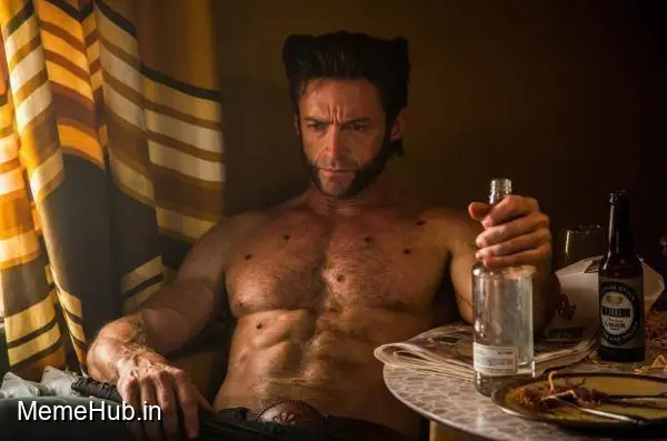 Wolverine Depressed Meme Template