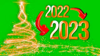2022 to 2023 Christmas Tree Green Screen