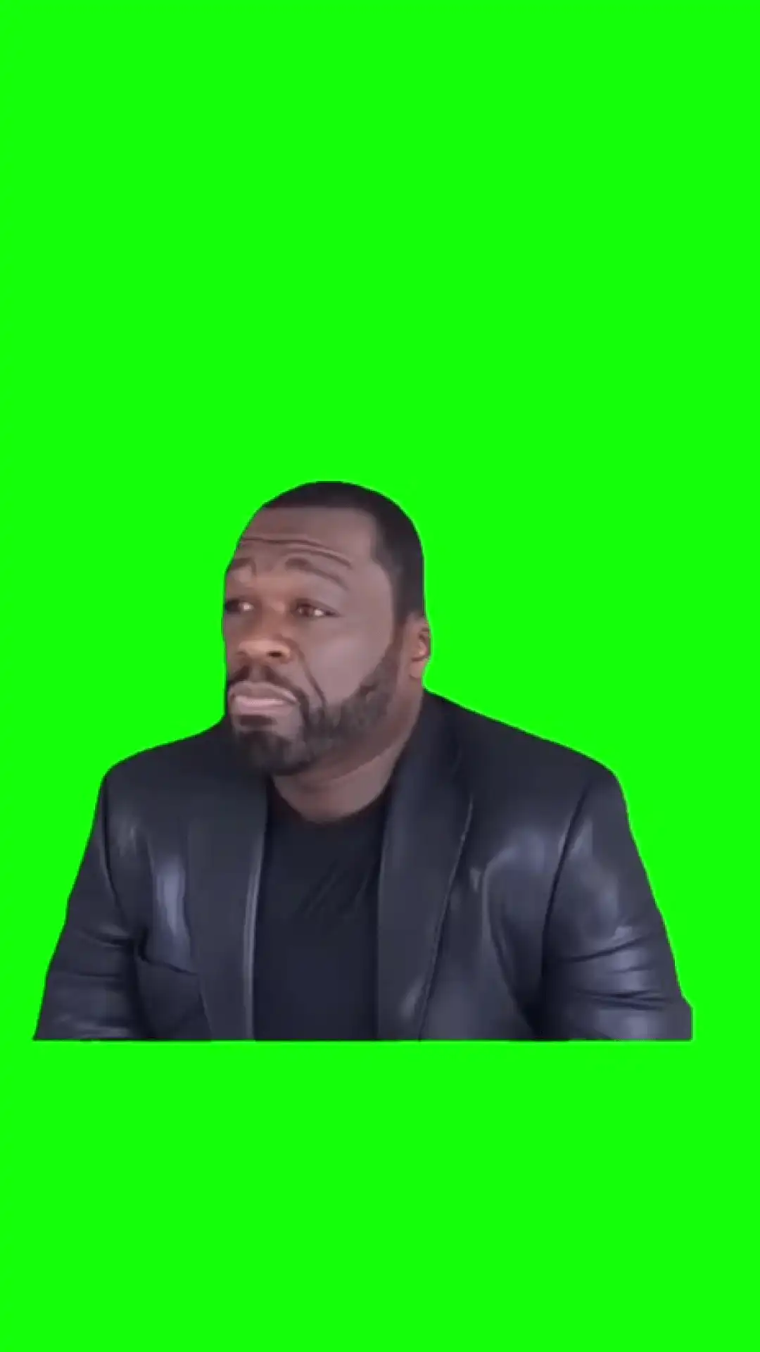 50 cent “I can’t believe that” meme green screen
