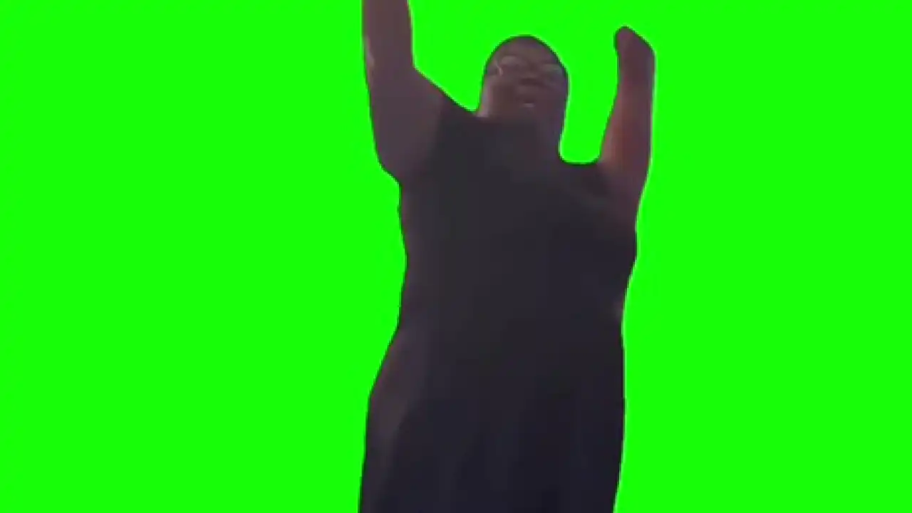 7pm Friday Meme green screen
