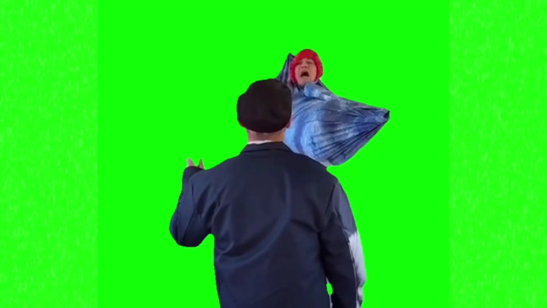 9 quid 2 ice creams meme green screen