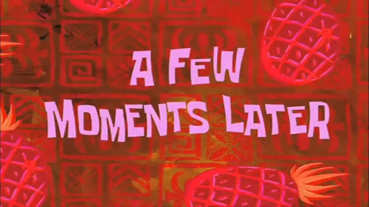 a few moments later video green screen