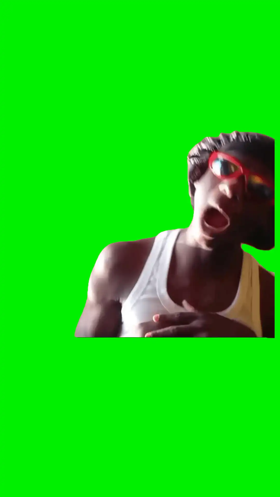 A wow wow meme green screen