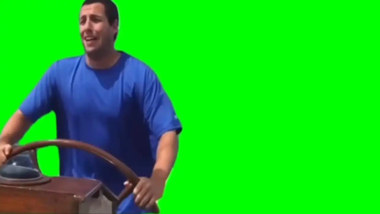 Adam Sandler Crying Singing Meme Green Screen