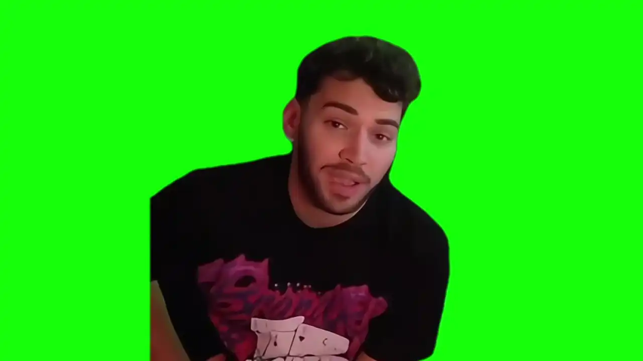 Adin Ross STFU Meme Green screen